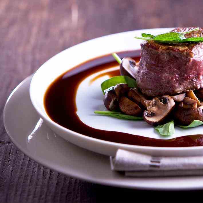 Angus Fillet with Swiss Mushrooms, Smoked