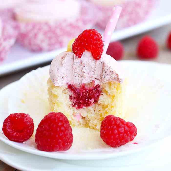Raspberry Lemon Cupcakes
