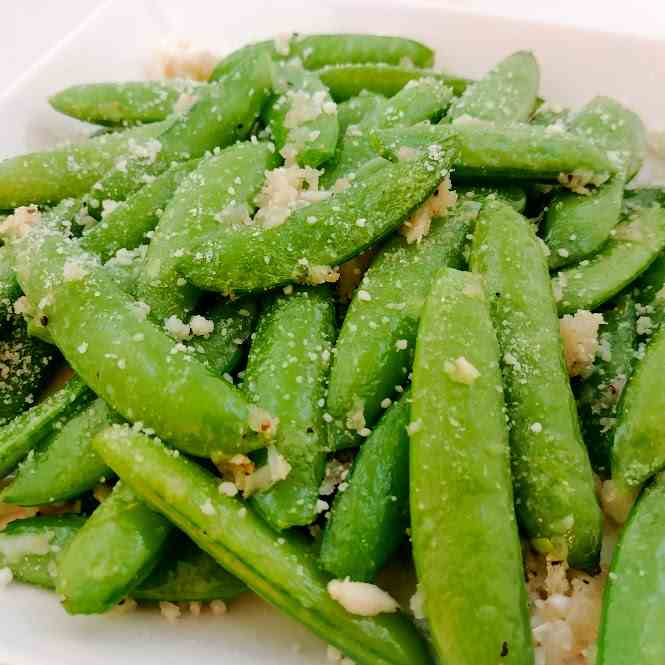 Parmesan Sugar Snap Peas