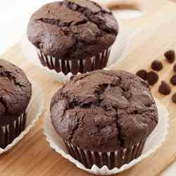 Chocolate Chocolate Chip Muffins