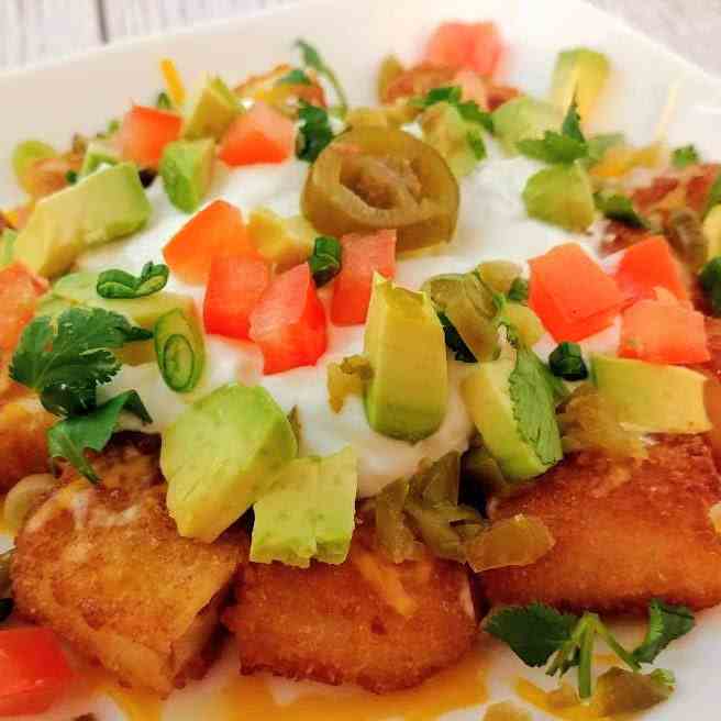 Air Fryer Fish Stick Nachos