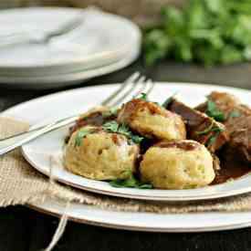 Baked Matzo Ball Dumplings