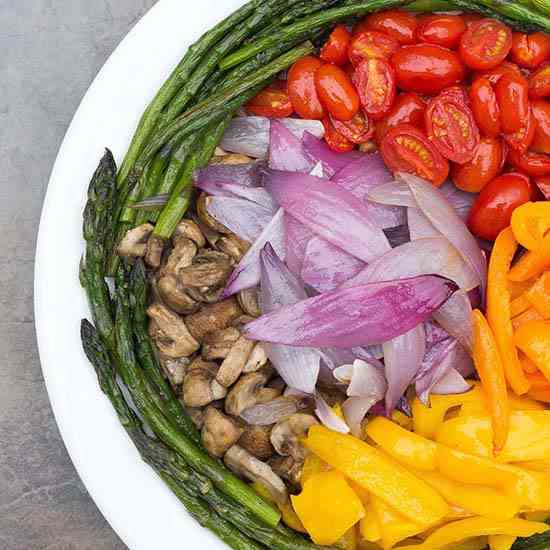 Oven Roasted Vegetable Platter