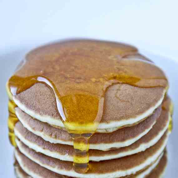 Buckwheat Pancakes With Maple Syrup