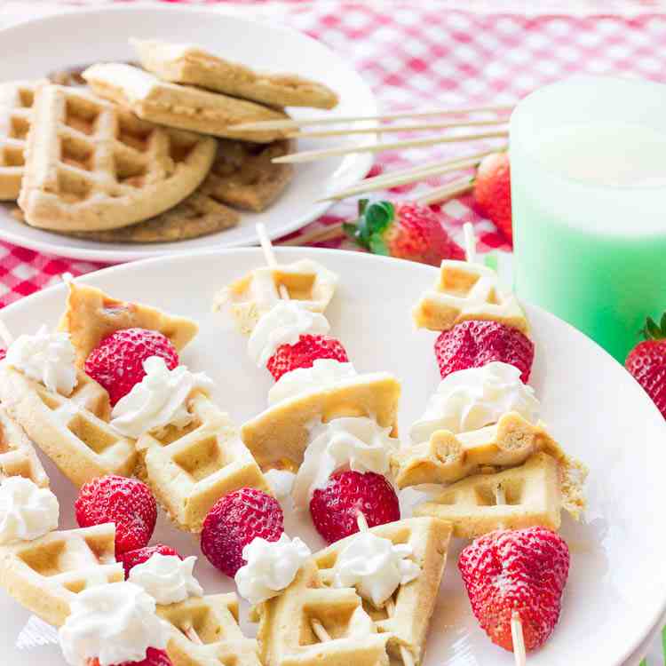 Gluten-Free Waffle Skewers