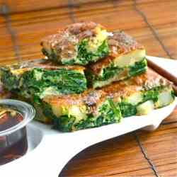 Spinach and potato Torta