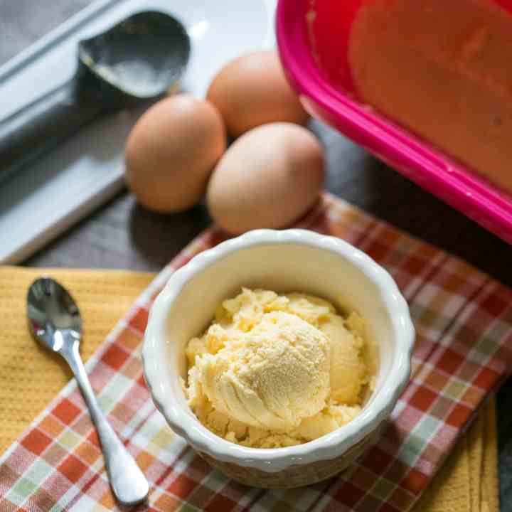 Egg Fast Vanilla Ice Cream