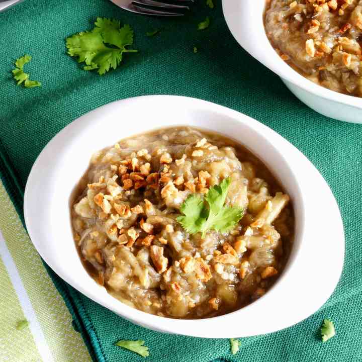 Filipino Eggplant Salad