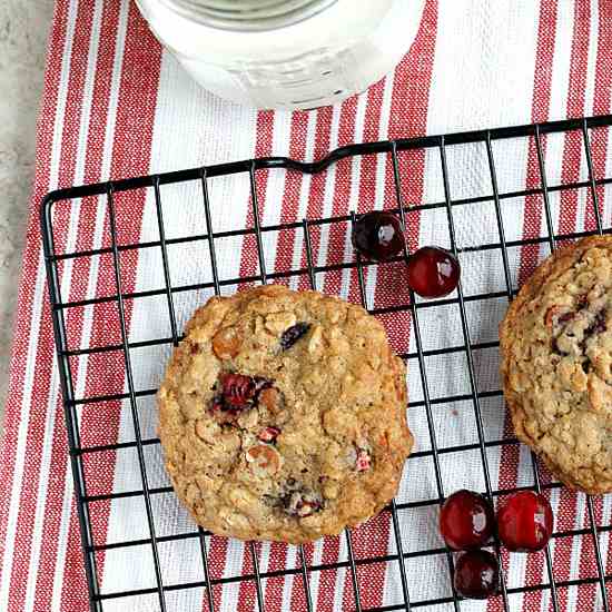 Cinnamon Cranberry Oatmeal Cookies