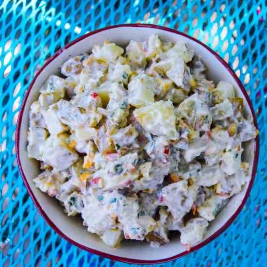 Pepper and Cornichon Potato Salad