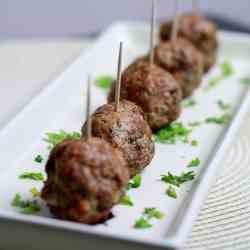 Baked Lebanese Lamb Meatballs