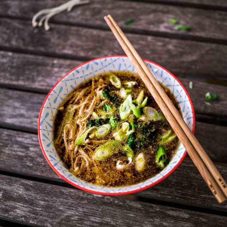 Enoki Mushroom Miso Soup