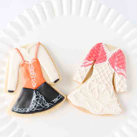 Irish Dancing Dress Cookies