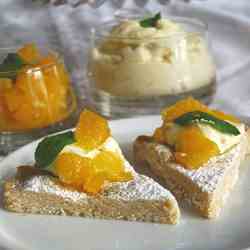 Brown Sugar Shortbread, Orange Mascarpone