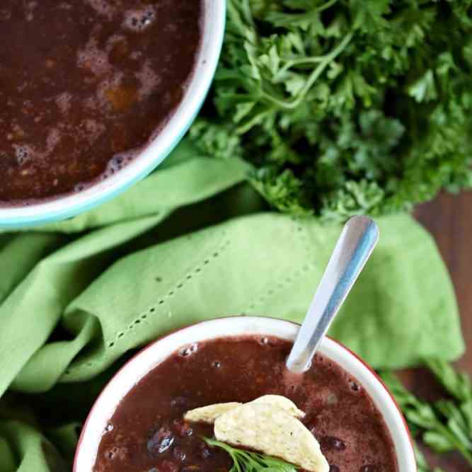 Simple Black Bean Chili