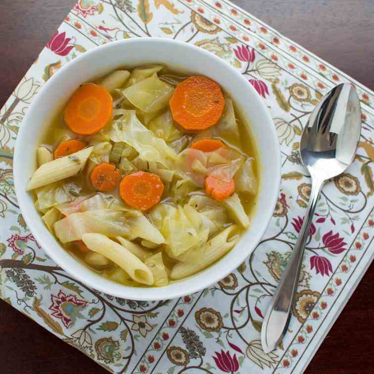 Easy Cabbage Noodle Soup