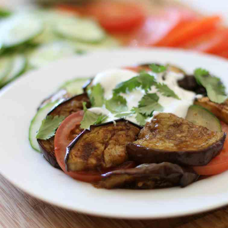 Grilled Eggplant Salad