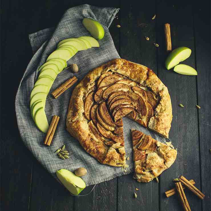 Apple Galette with Poudre Fort