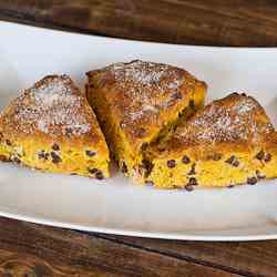 Pumpkin Chocolate Chip and Pecan Scones