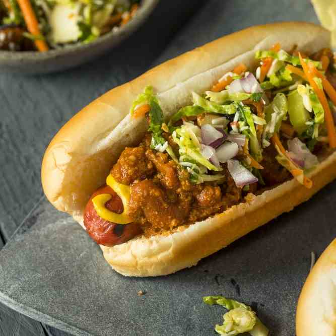 Airfryer Chili Cheese Dog