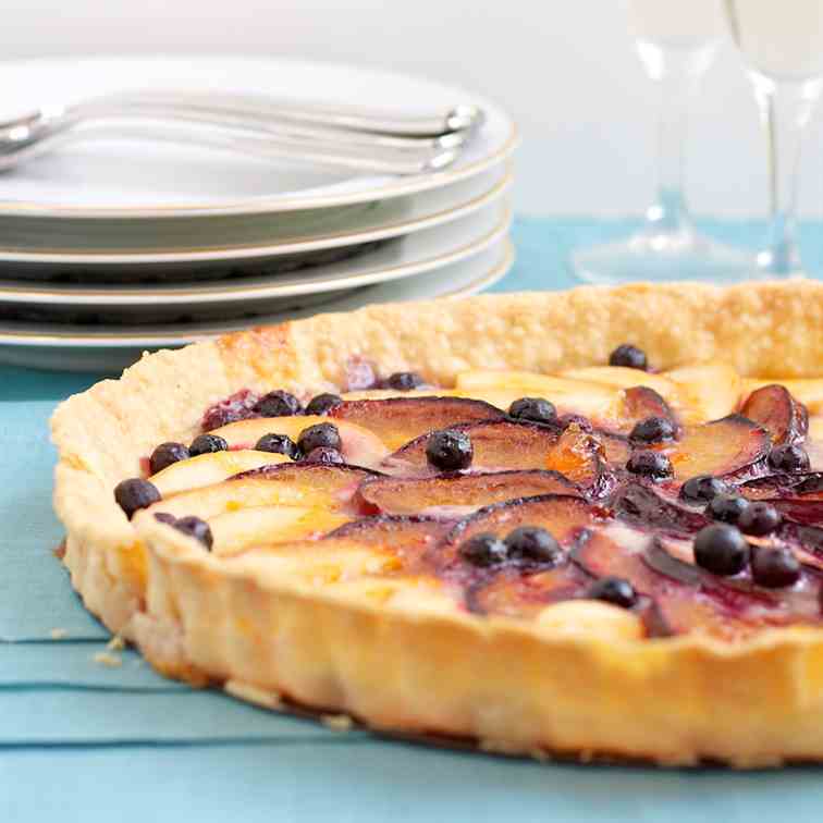 White Chocolate-Fruit Tart