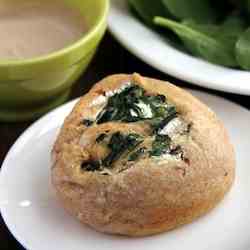 Spinach & Cream Cheese "Cinnamon" Rolls