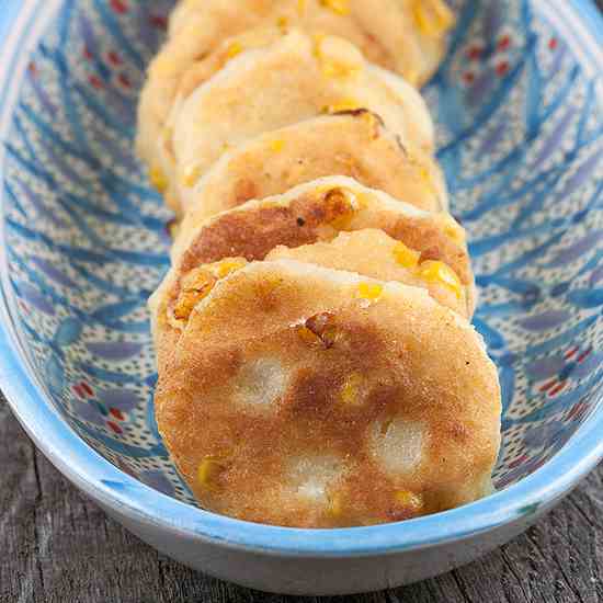 Sweet corn cookies