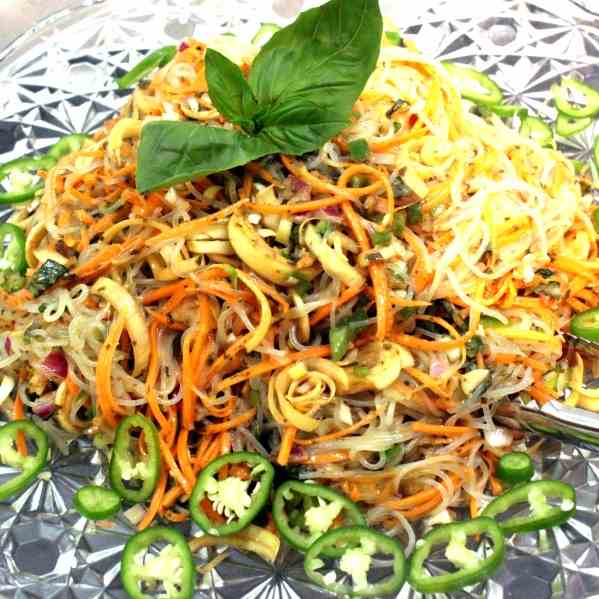 Banana Flower and Glass Noodle Salad