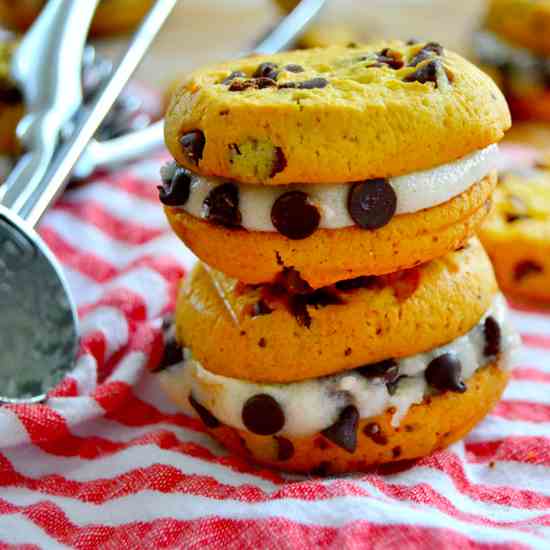 Chocolate Chip Cookie Dough Sandwiches