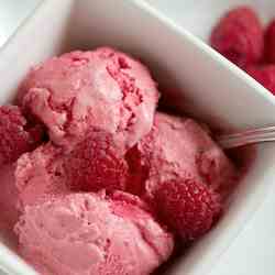 Raspberry Almond Ice Cream