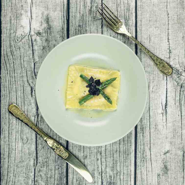 Soft Egg - Tarragon Butter Ravioli