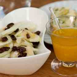 Fennel salad with orange dressing