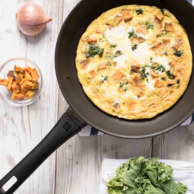 Sweet Potato - Kale Paleo Frittata