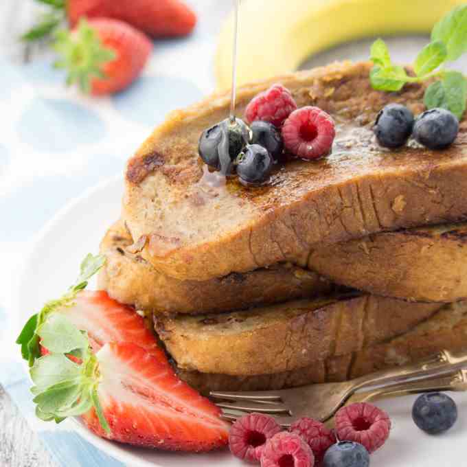 Vegan French Toast with Berries