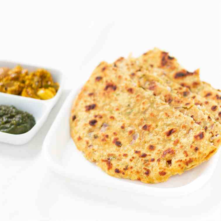 Bfesan Ka Paratha - Gram flour flatbread