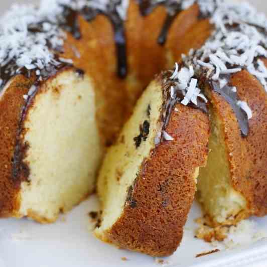 Coconut-Dark Chocolate Pound Cake