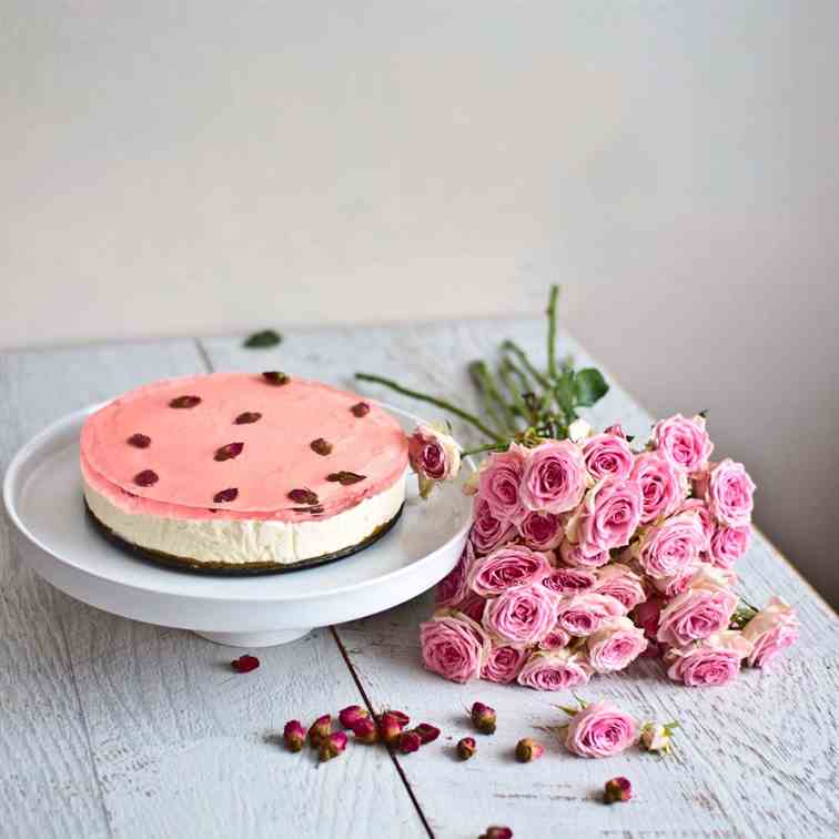 Pink Rose Cheesecake