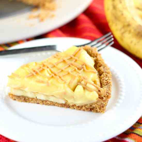 Peanut Butter Banana Pudding Tart