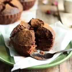 Spiced chocolate date cakes