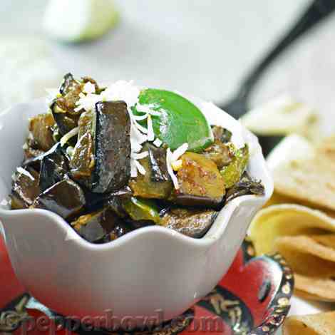 Indian eggplant curry