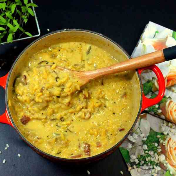 Risotto con Zucchini e Melanzane