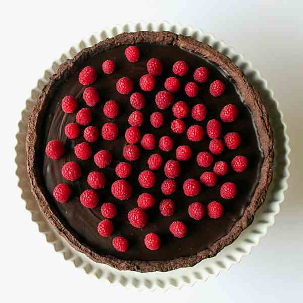 Chocolate ganache tart