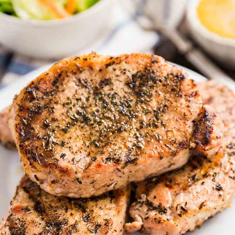 Herb Grilled Pork Chops Recipe