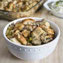 Sourdough Stuffing and Sage Sausage