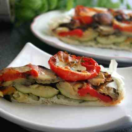 Tarte with roasted Vegetables