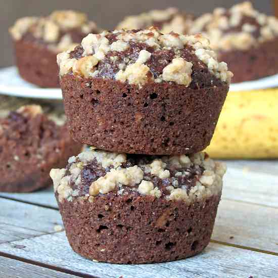 Chocolate Banana Quinoa Muffins