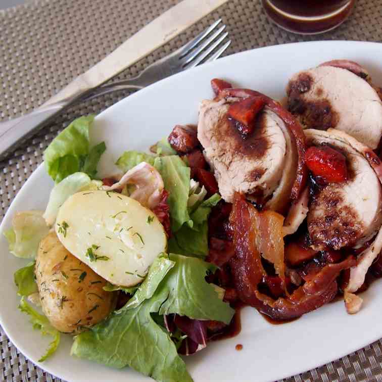 Pork Tenderloin with Strawberries