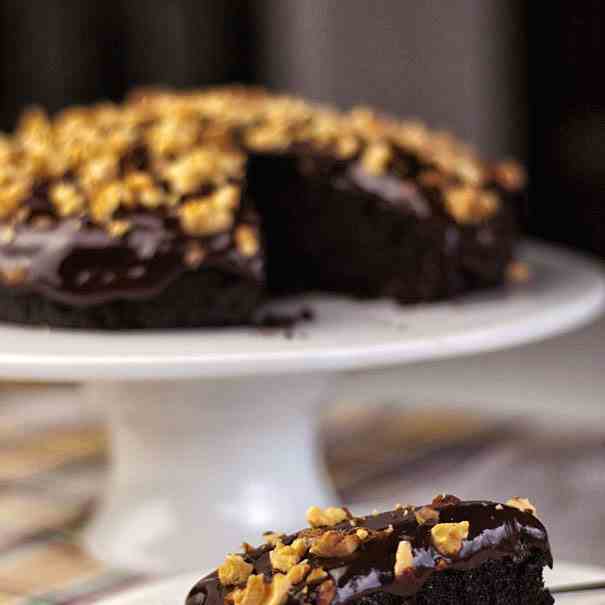 Double Dark Chocolate Cake with Chocolate