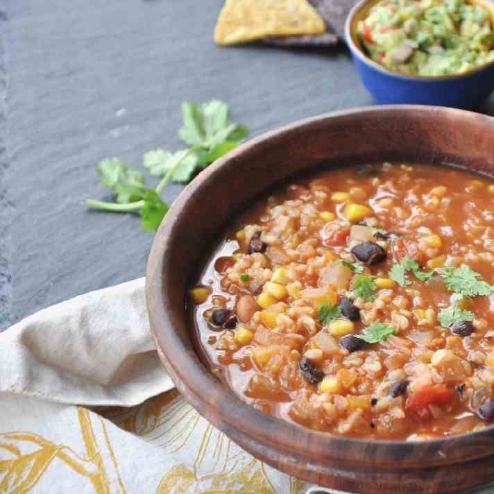 One Pot Vegan Mexican Soup