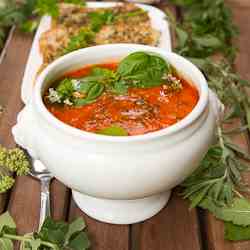 Herbed Roasted Tomato Soup